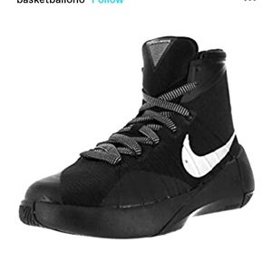 NIKE  2015 Hyperdunk  Black Basketball Sneakers! Two-Tone Laces 759974-001